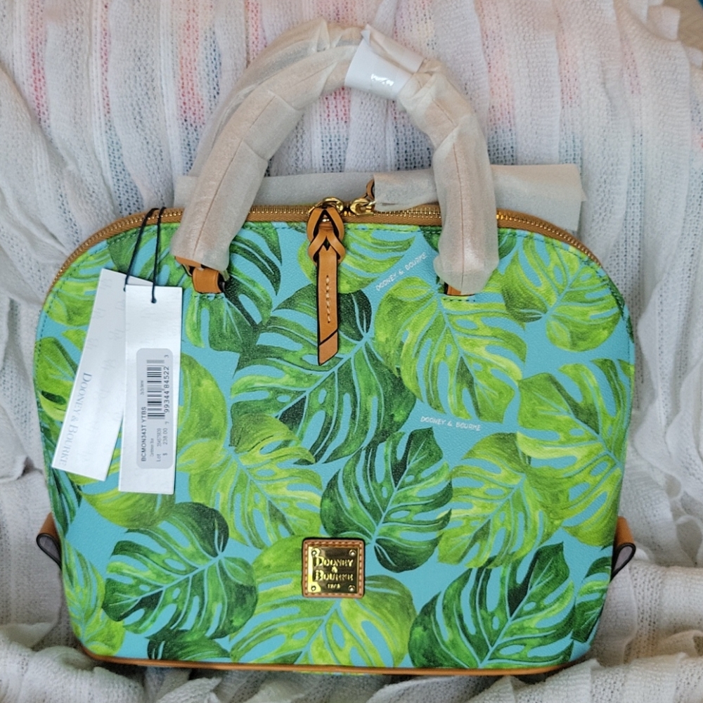 Dooney and Bourke Zip Zip in Caribbean blue